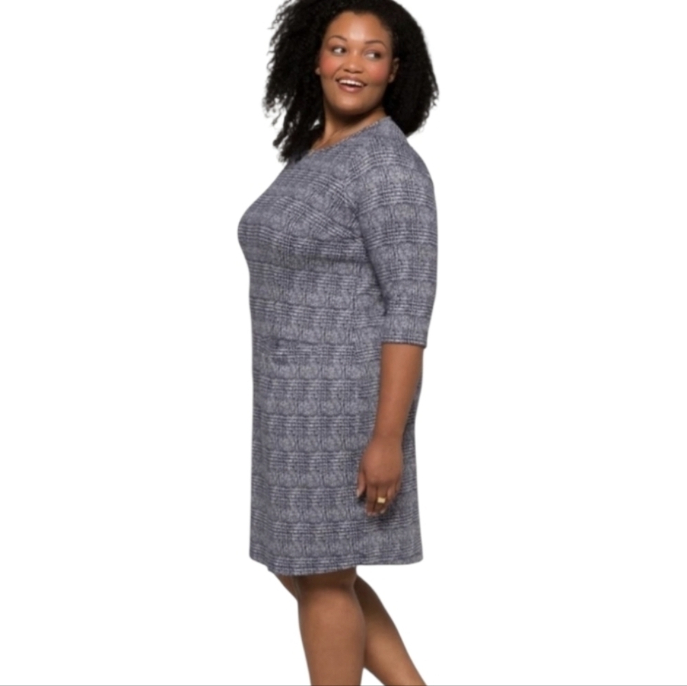 41 Hawthorn Heathered Gray Knit Midi Dress